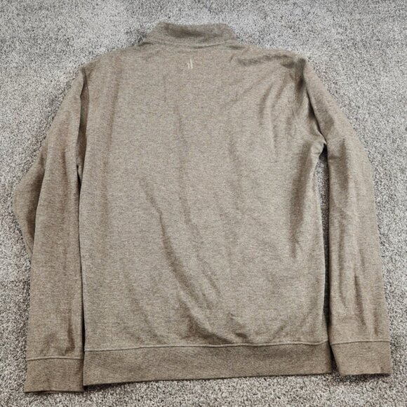 Johnnie O Sweater Men's Size Medium Brown Quarter 1/4 Zip Golf Performance - Picture 2 of 5